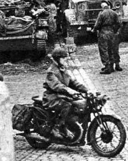 Motocycliste en Hollande.